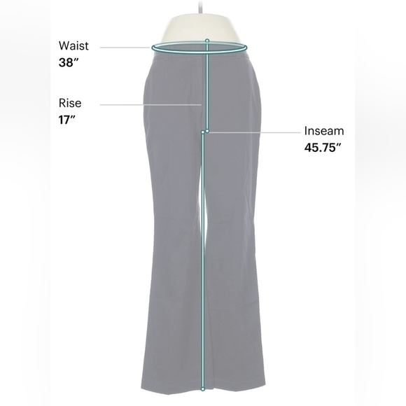 Lands’ End Mid Rise Trouser Pants in Navy | Size 8 | NWT - Picture 7 of 8